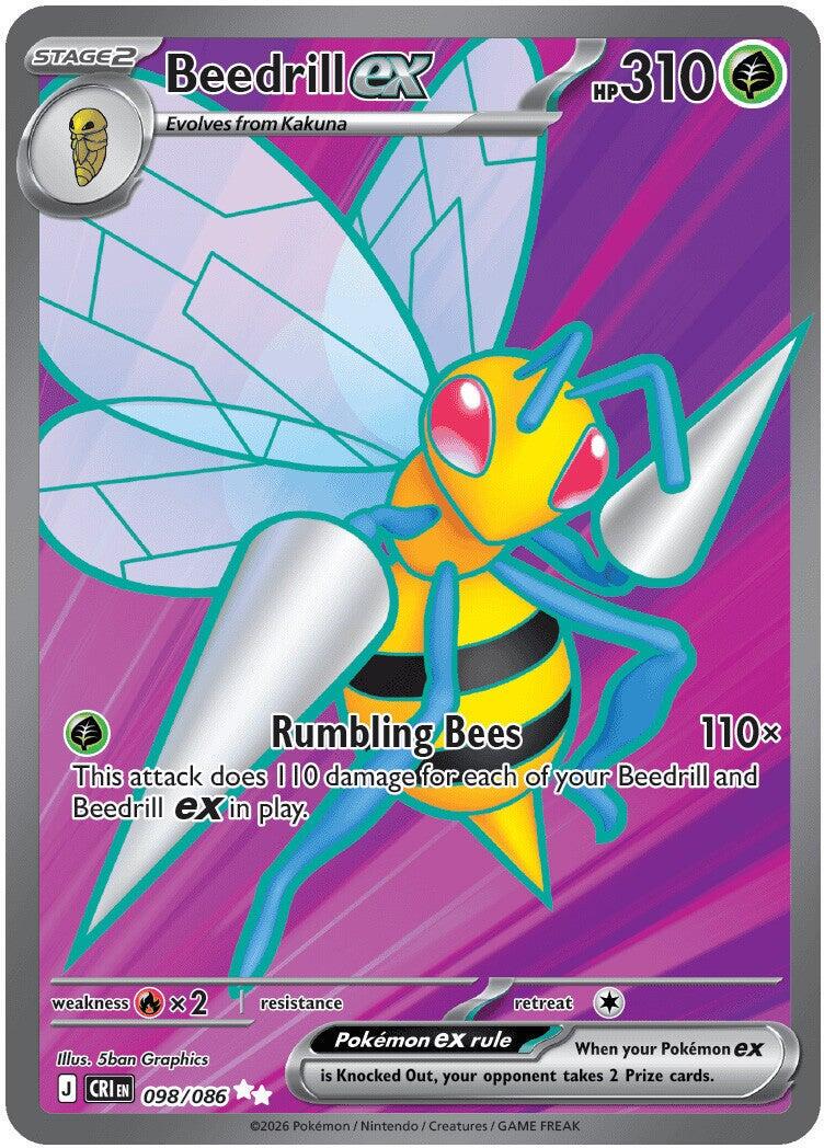 Chaos Rising Beedrill ex Pokémon card